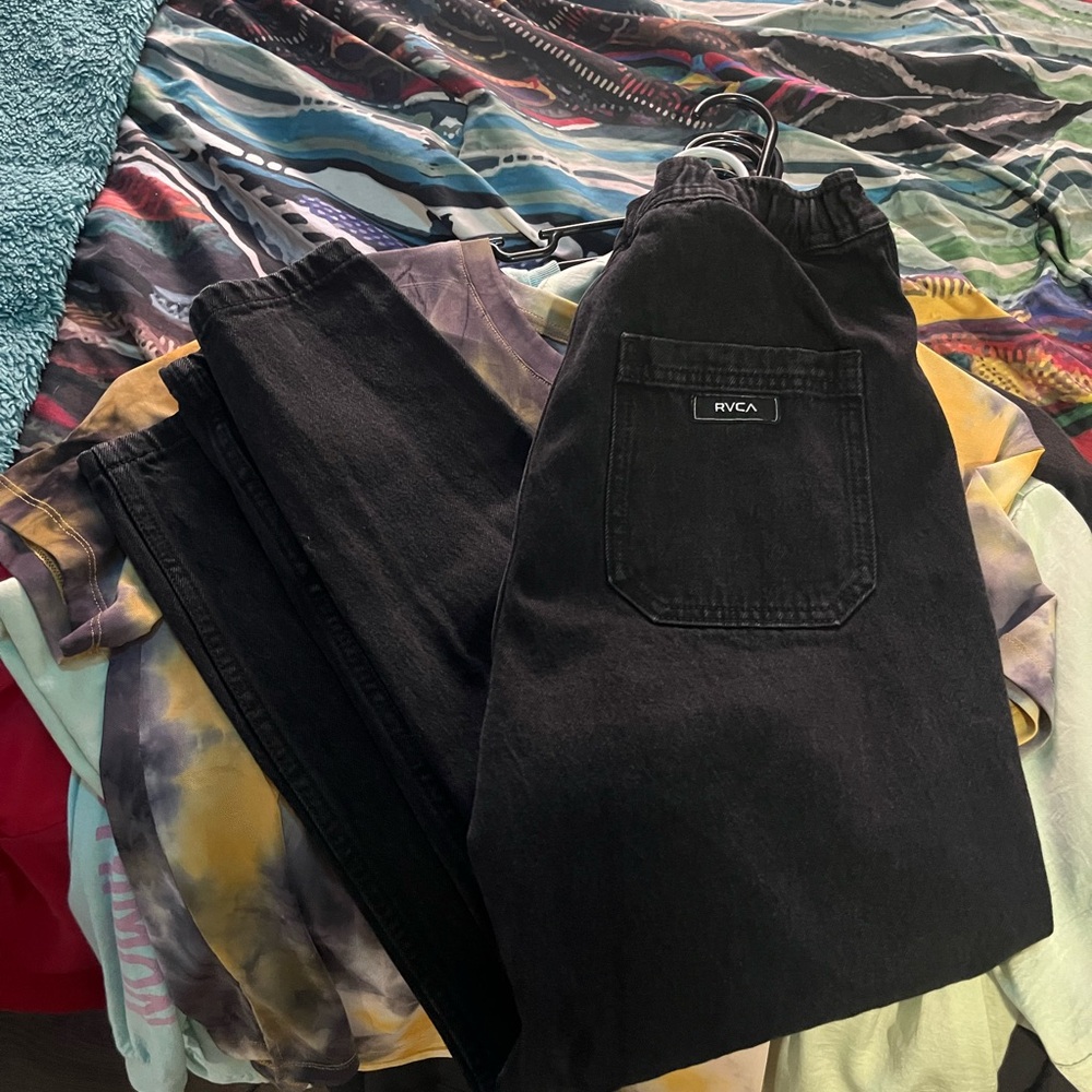 RVCA Black Denim Pants